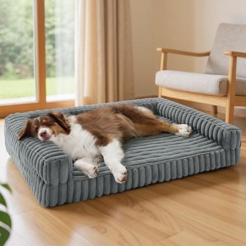 Bedsure Orthopedic Dog Beds Large - 89x64x18cm Memory Foam Dog Sofa
