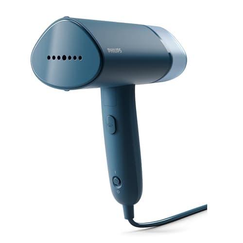 Philips 3000 Series Handheld Garment Steamer — Ready to use in seconds; Fast 20 g/min Steam; Best Travel Companion; 100 ml Tank — Blue — STH3000/26