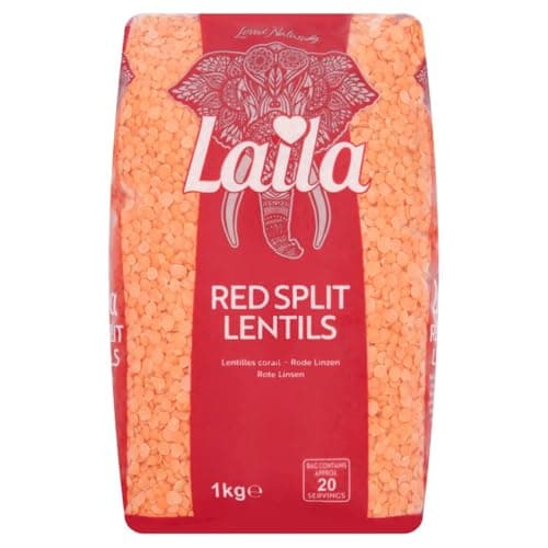 Laila Red Split Lentils 1Kg (Pack of 1)