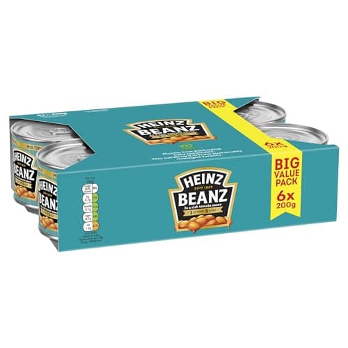 Heinz Beanz in a Rich Tomato Sauce Big Value Pack, 6x200g